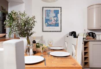 The kitchen/diner is open plan.