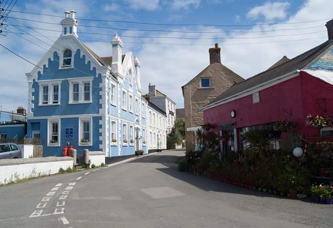 A view of Lizard village from the Post Office.