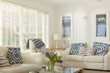 The tasteful soft cream colour scheme is restful and relaxing.