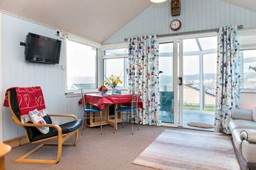 The living-area is very light and airy.