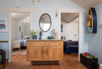 The bedrooms lead off from the main living-area.