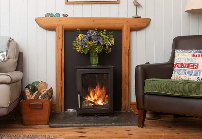 The toasty woodburner makes this an ideal retreat all year round.