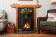 The toasty woodburner makes this an ideal retreat all year round.