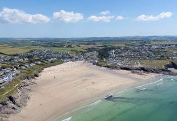 The glorious beach at Polzeath.