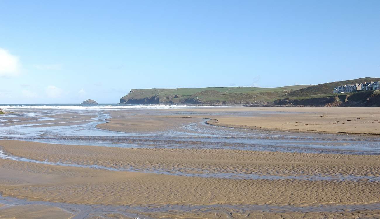 The beach at Polzeath is stunning.