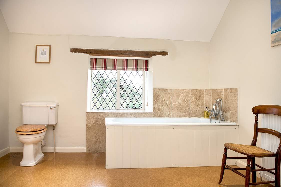 The bathroom is huge...