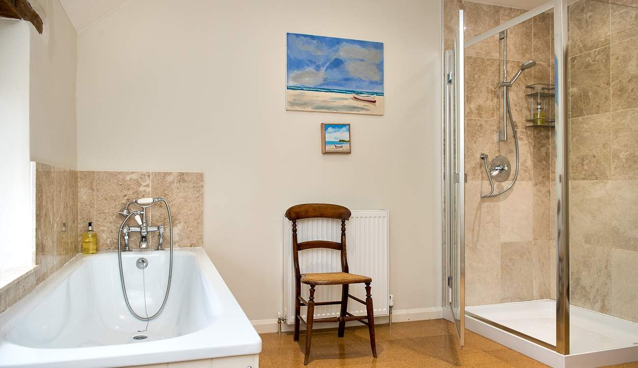 ..there's even room for a separate shower.