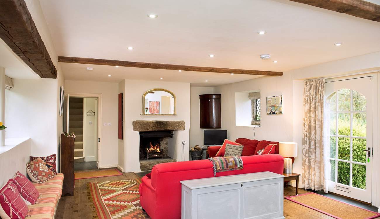 You can access the garden from the sitting/dining-room.