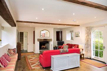 You can access the garden from the sitting/dining-room.