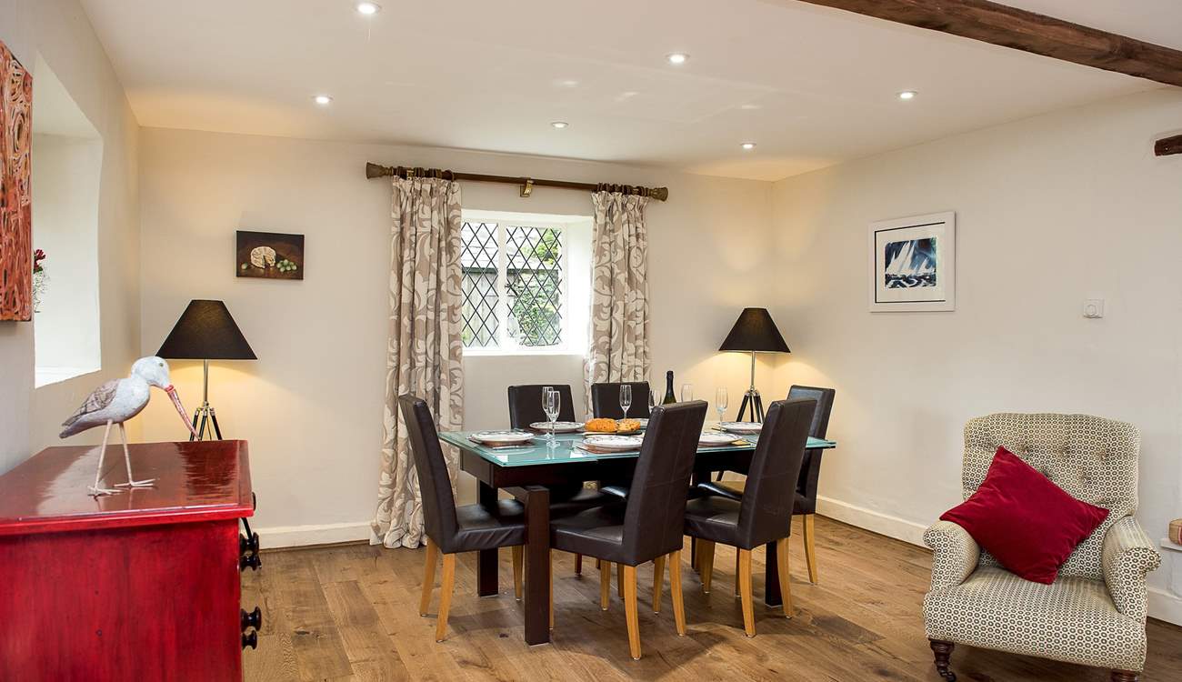 Plenty of room for everyone to gather around the dining-table and enjoy a celebration meal and quality time together.