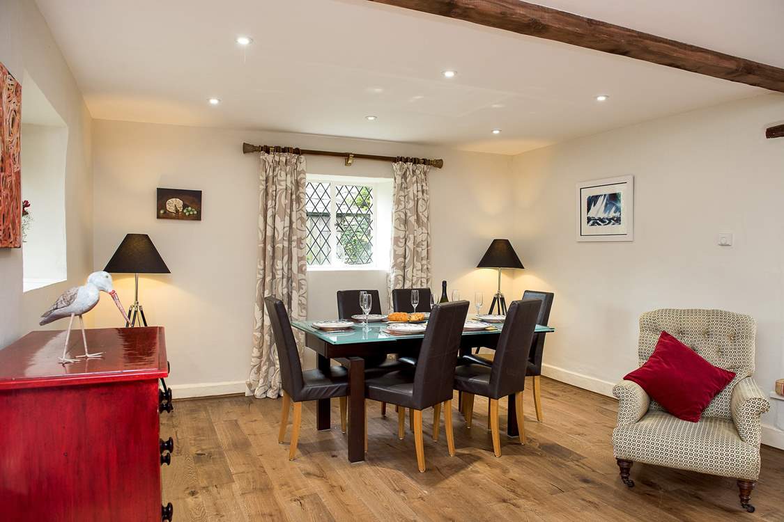 Plenty of room for everyone to gather around the dining-table and enjoy a celebration meal and quality time together.