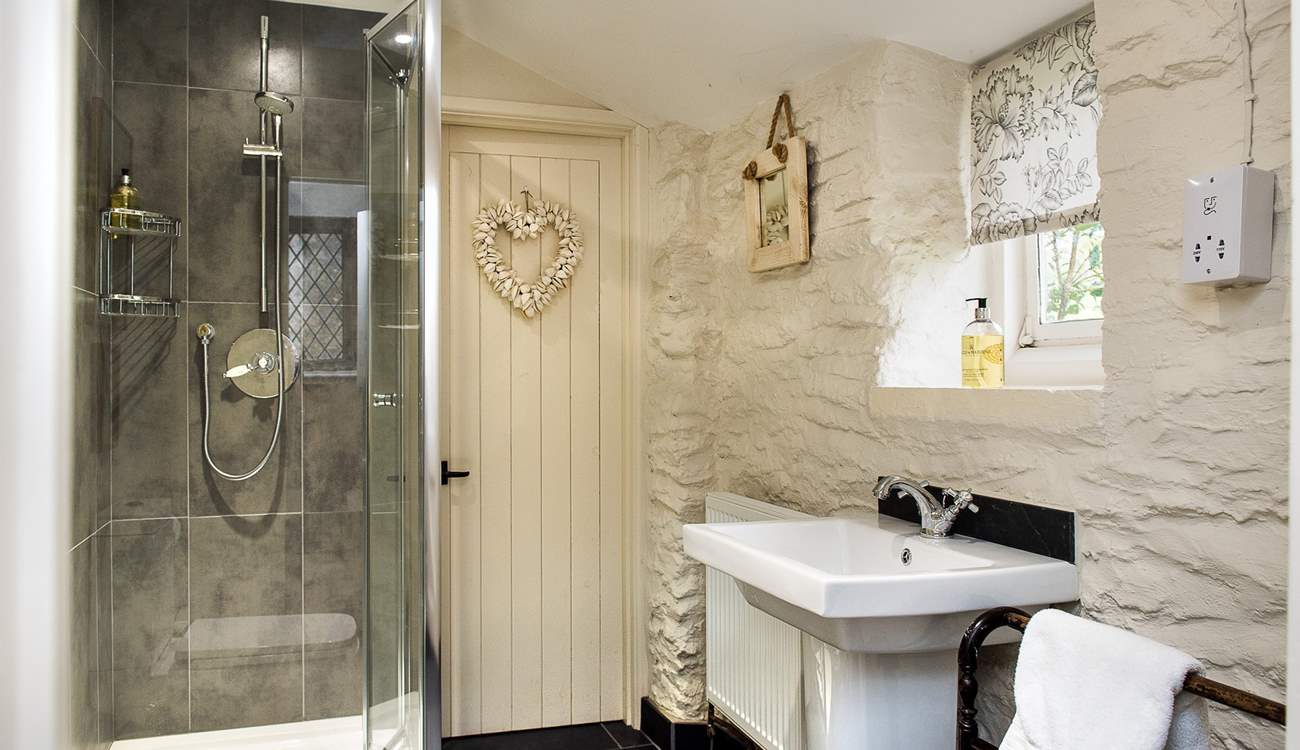 The shower-room on the ground floor leads through to the utility-room.