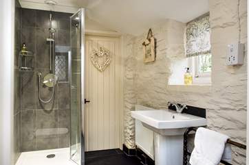 The shower-room on the ground floor leads through to the utility-room.