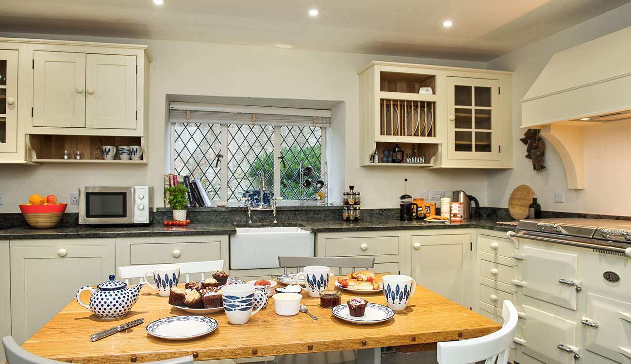 Holiday breakfasts and cream teas are sure to be enjoyed around the kitchen table.