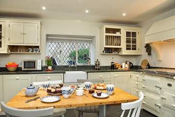 Holiday breakfasts and cream teas are sure to be enjoyed around the kitchen table.