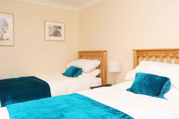 Bedroom 2, the twin room.