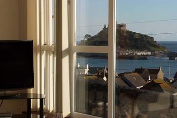Television? Or the fabulous view?