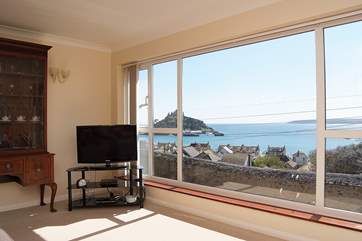 Stunning sea views from the sitting-room.