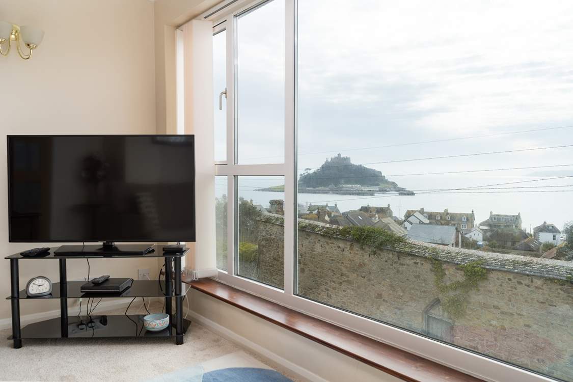 Stunning sea views from the sitting-room.