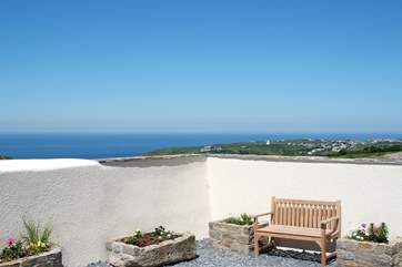 Looking out to sea.