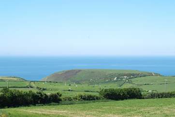 Views out across to the sea from Owl Barn.