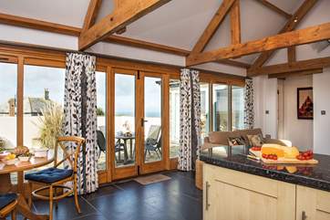 The floor to ceiling windows really take full advantage of the setting.