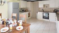 The kitchen/diner really is the heart of the cottage.