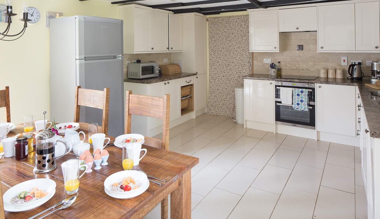 The kitchen/diner really is the heart of the cottage.