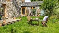 The shared gardens offer another perfect spot to enjoy some time in the slow lane.