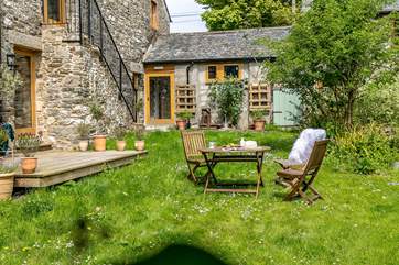 The shared gardens offers another perfect spot to enjoy some time in the slow lane.