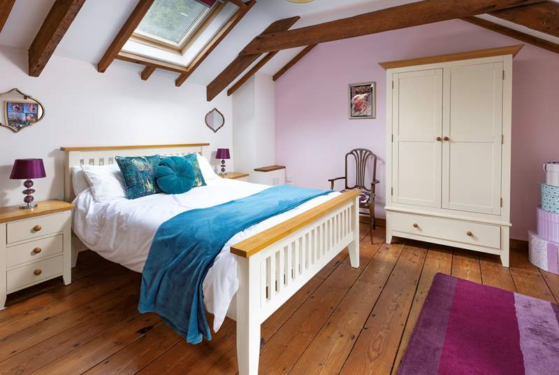 The gorgeous double bedroom is beautifully furnished and has an en suite shower room.