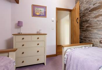 The twin rooms are perfect for either adults or children.