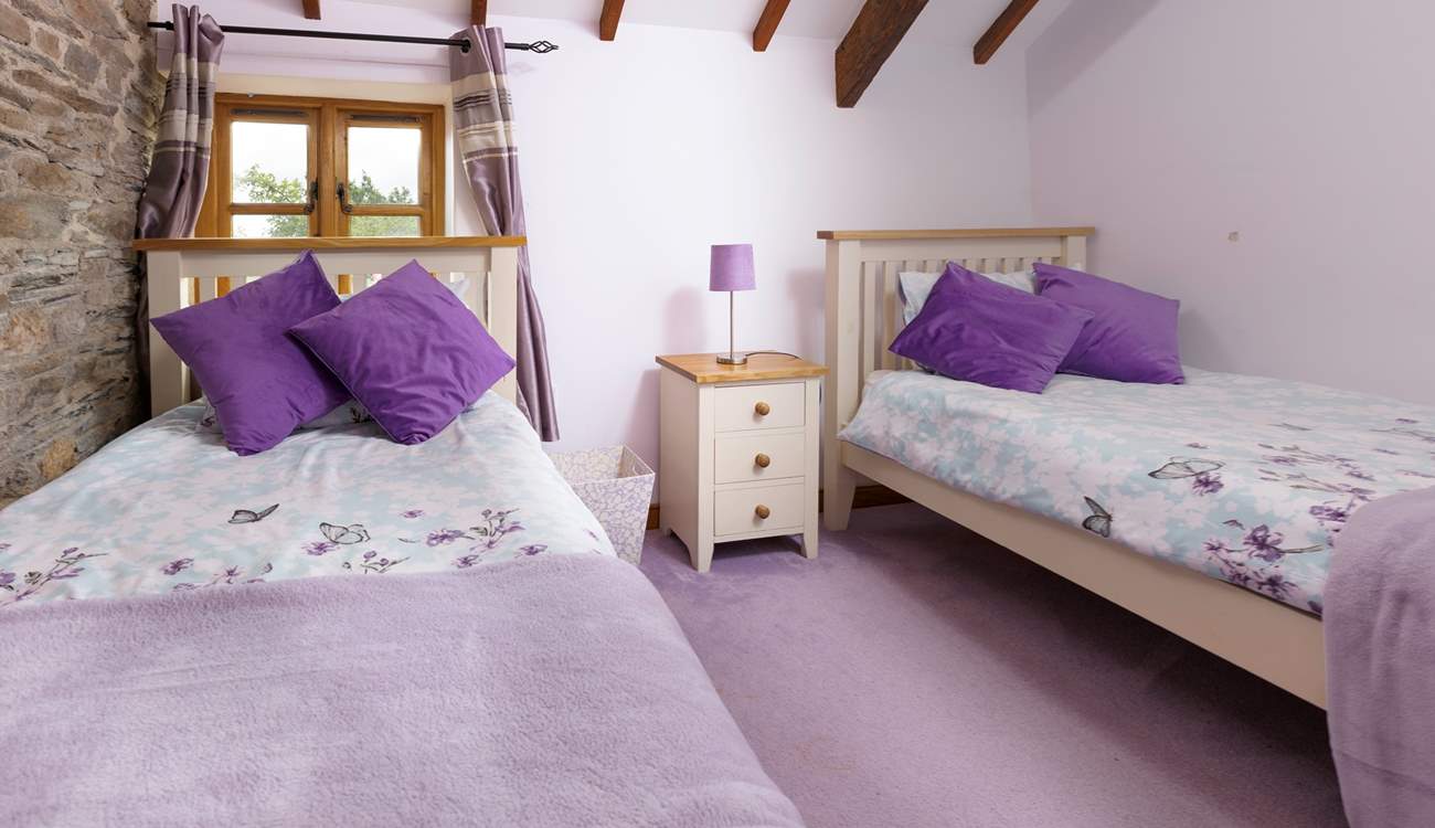 Bedroom 3 is a delightful twin bedded room.