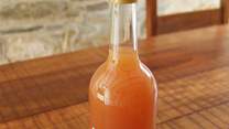 The owners press their own apple juice.