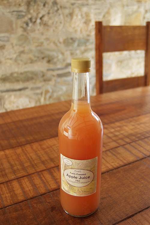 The Owners press their own apple juice.