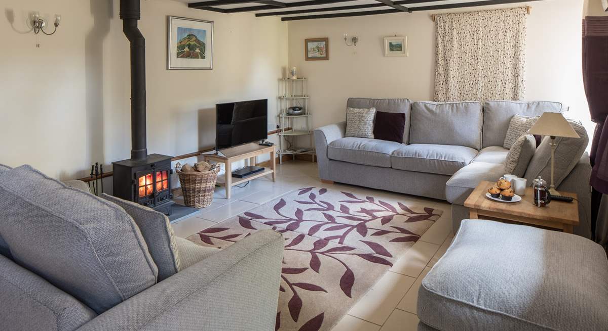 The super comfy living room is a very welcoming sight following an action packed day.