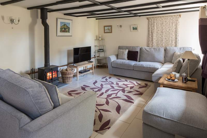 The super comfy living room is a very welcoming sight following an action packed day.