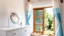 Enjoy peaceful views over the garden.