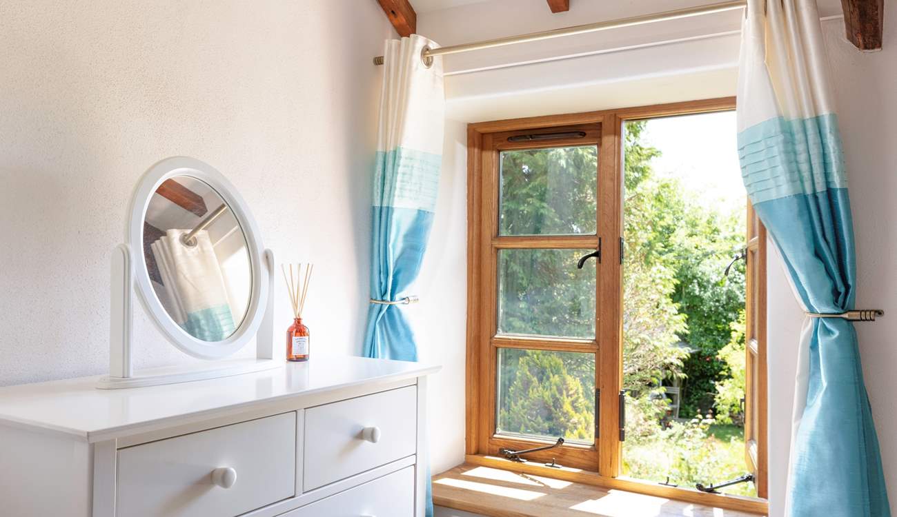 Enjoy peaceful views over the garden.