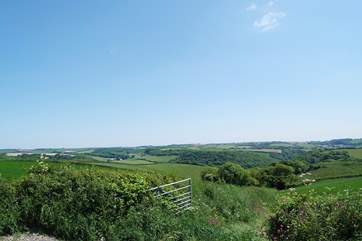Gorgeous country views as you come down the drive.