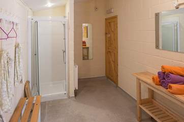 The changing-room for the pool.