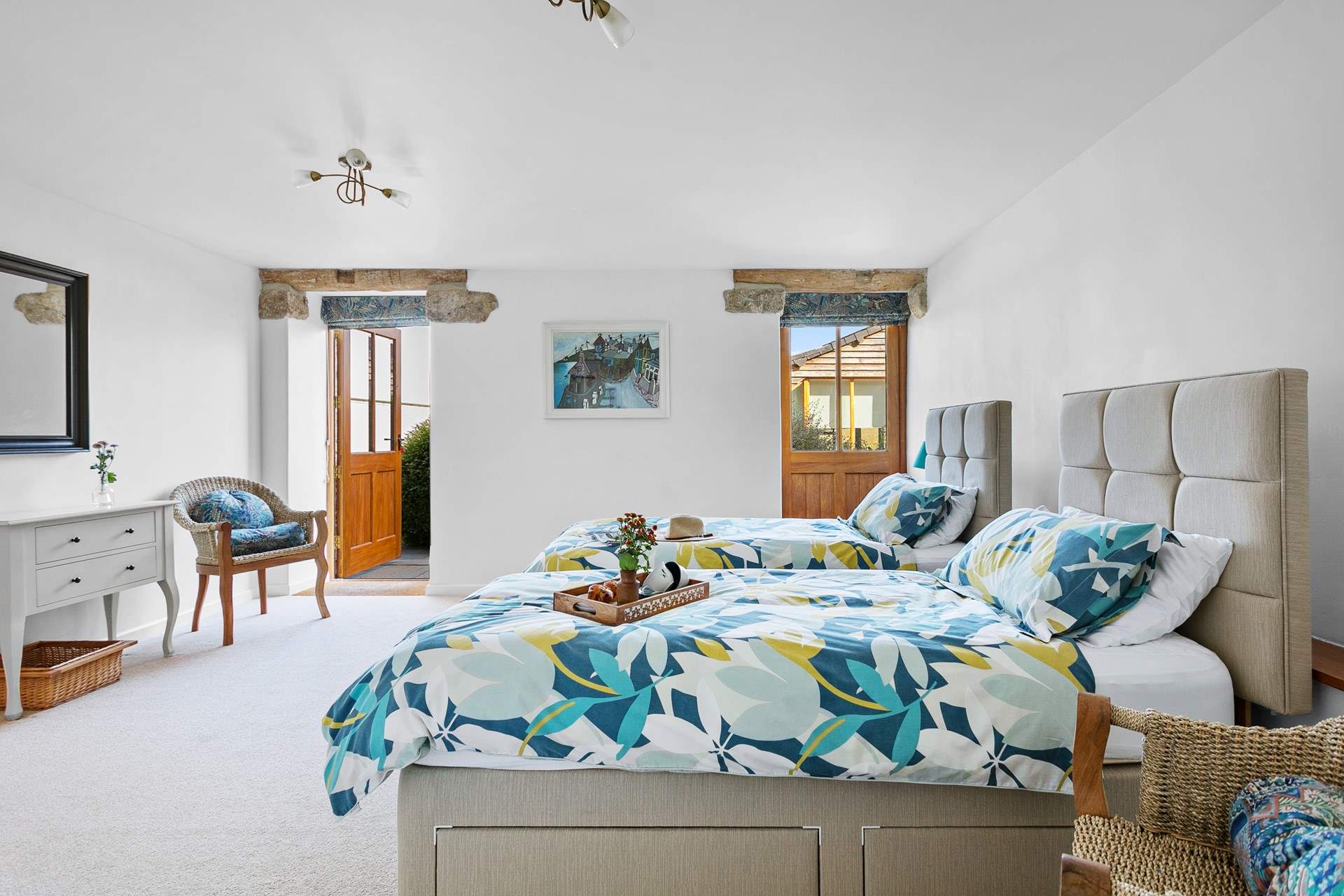 Open up the doors and let the fresh morning air in.