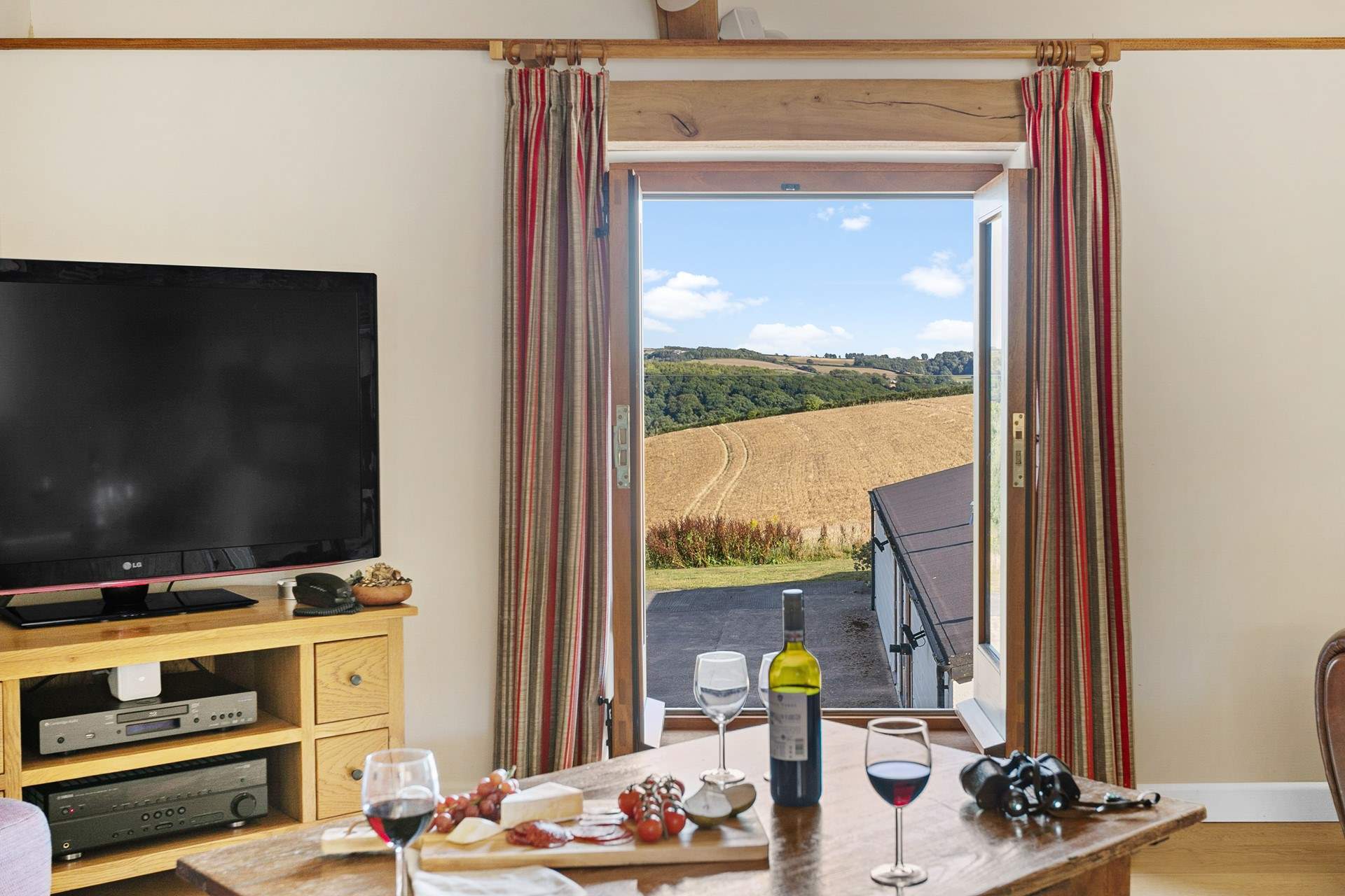 Take in the views through the glazed balustrade or enjoy the fabulous TV.