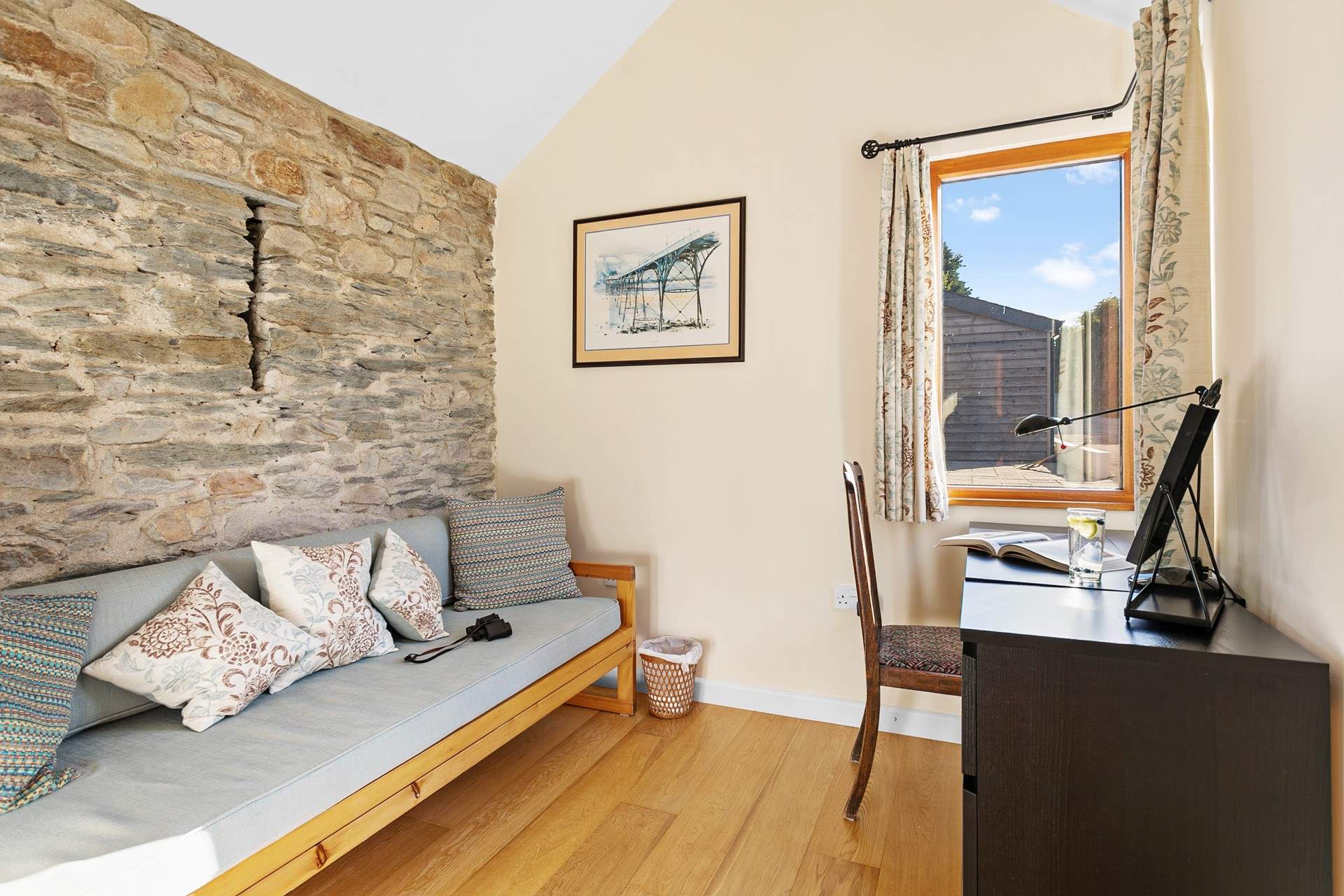 A small office off the entrance hall.