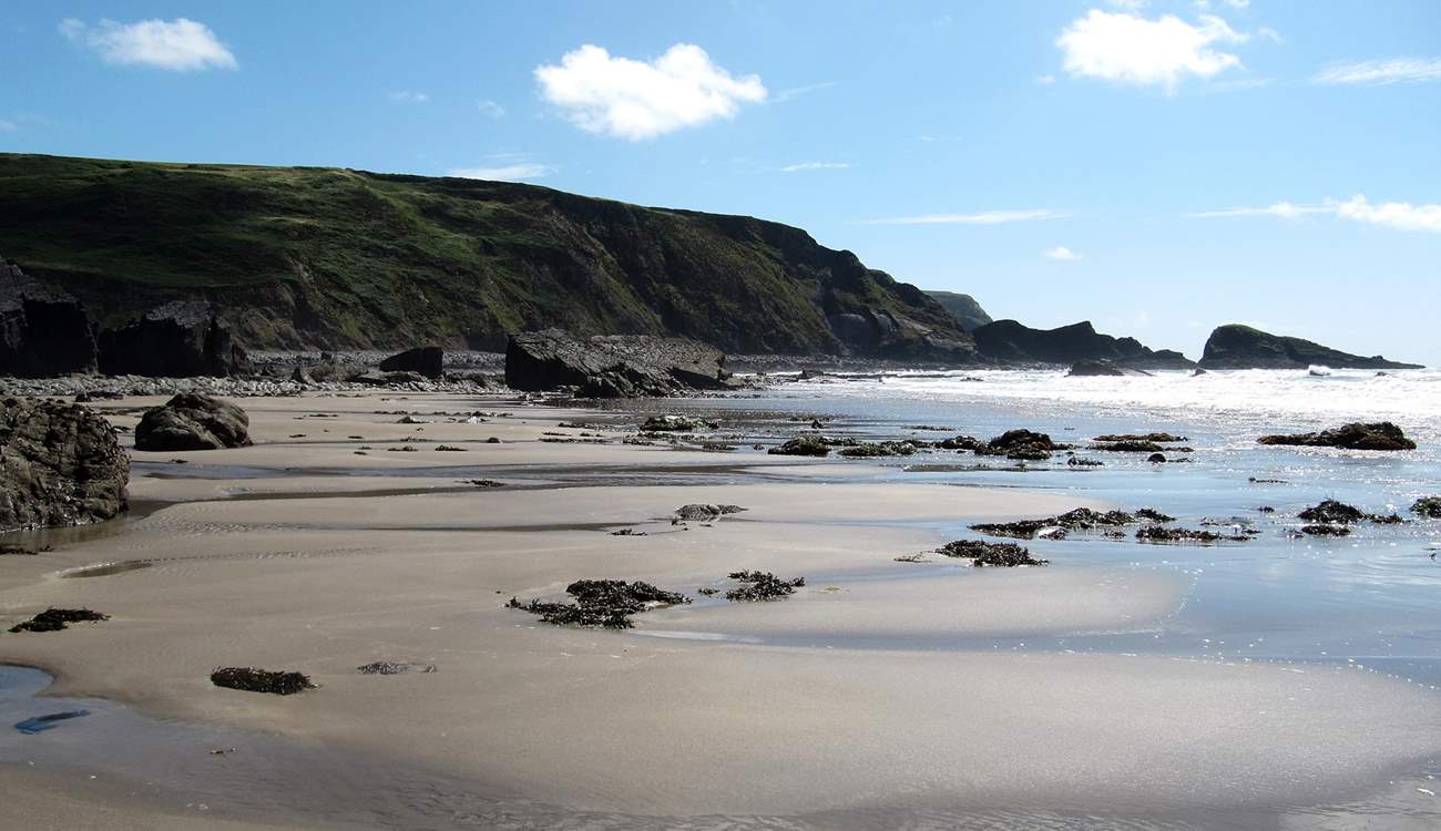 The beach is ideal for young and old to enjoy.