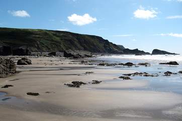 The beach is ideal for young and old to enjoy.