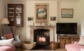 Snuggle up by the wood-burner in cooler months in the second sitting room.  - Thumbnail Image