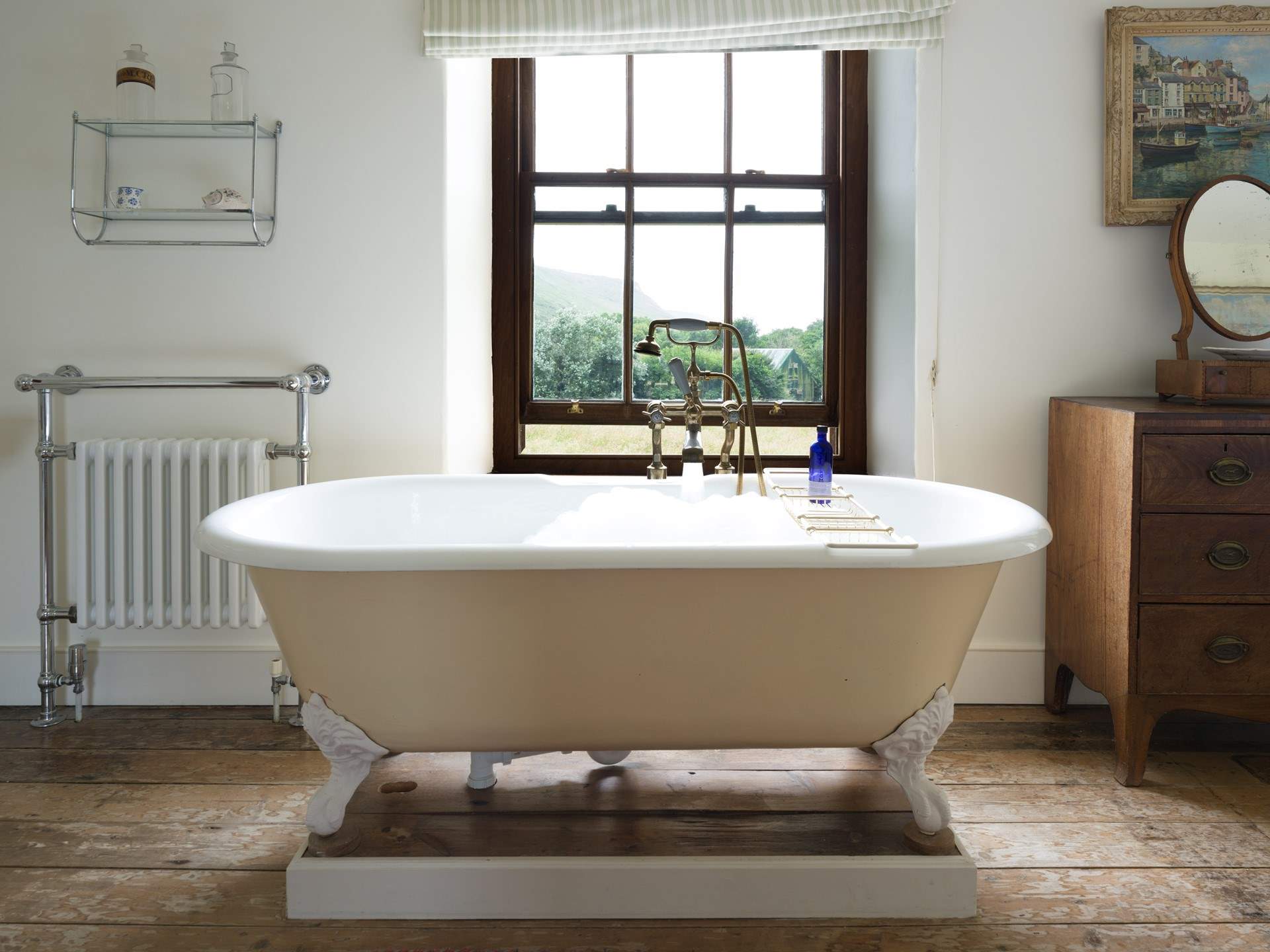 A rather magical setting for a bath.