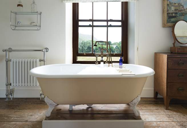 A rather magical setting for a bath.