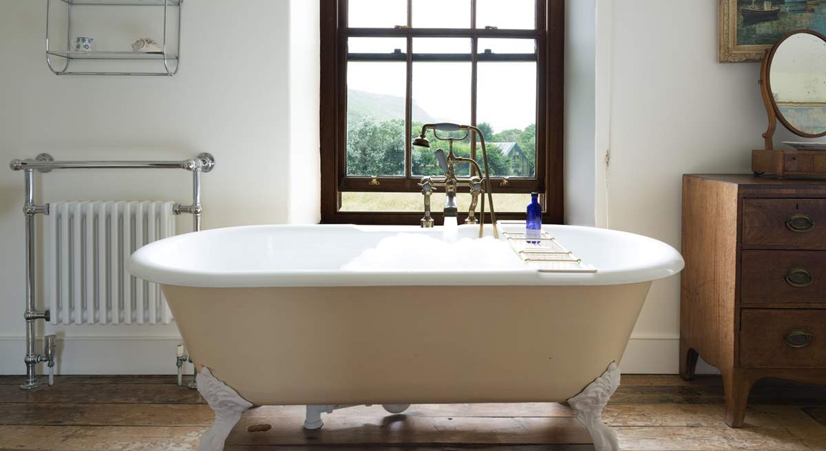 A rather magical setting for a bath.